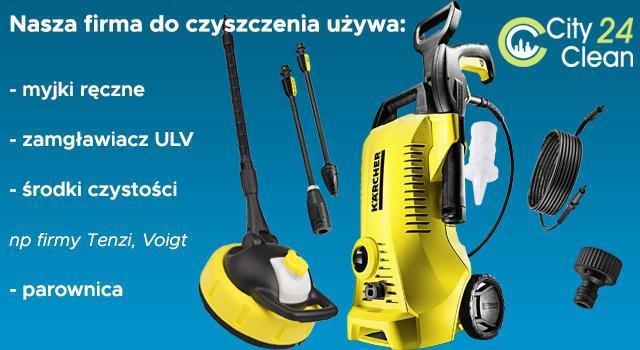 środki i narzędzia używane przez CicyClean24 do sprzątania po psie