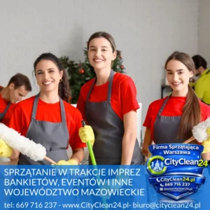 sprzątanie imprez mazowieckie województwo