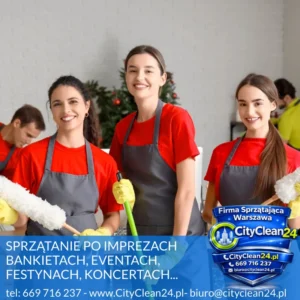 sprzątanie po imprezach eventach