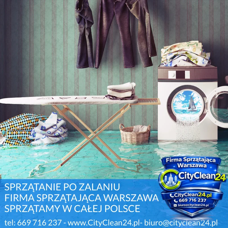 sprzątanie po zalaniu