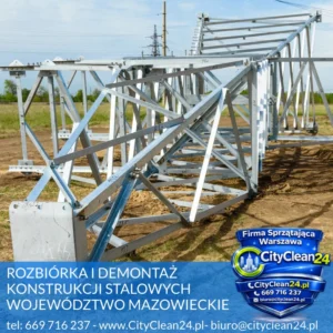 Rozbiórka i demontaż konstrukcji stalowych Mazowieckie Województwo