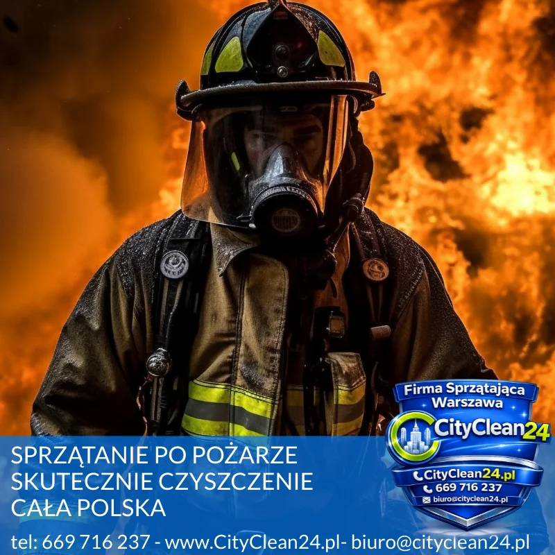 sprzątanie po pożarze cała Polska