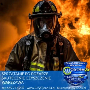 sprzątanie po pożarze Warszawa