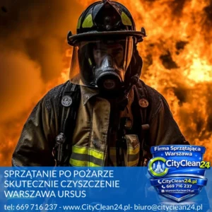 sprzątanie po pożarze Warszawa Ursus