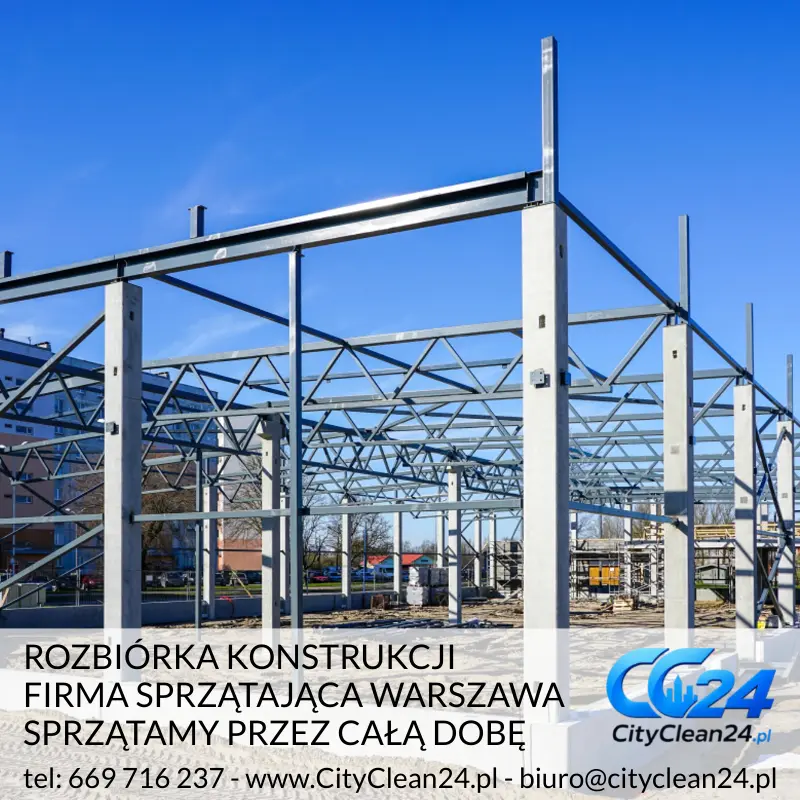 rozbiórka i demontaż konstrukcji stalowych