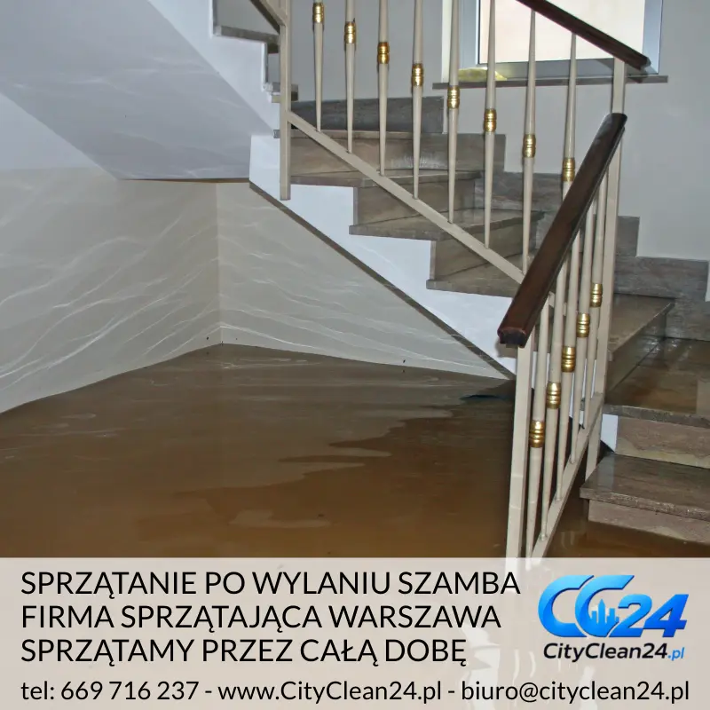 sprzątanie po awarii kanalizacji