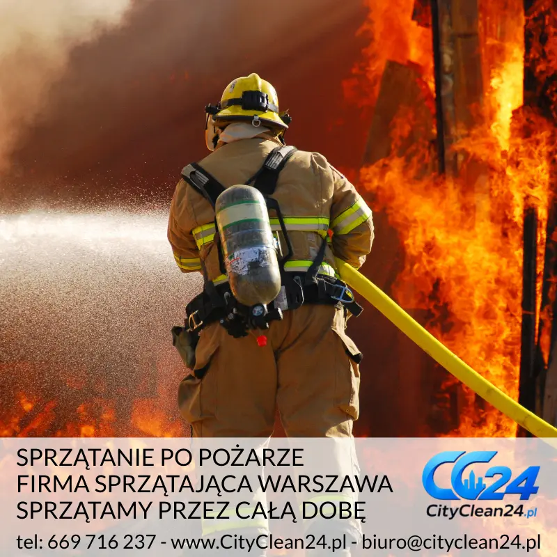 sprzątanie po pożarze