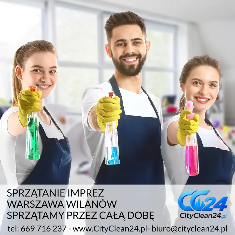 sprzątanie imprez warszawa wilanów