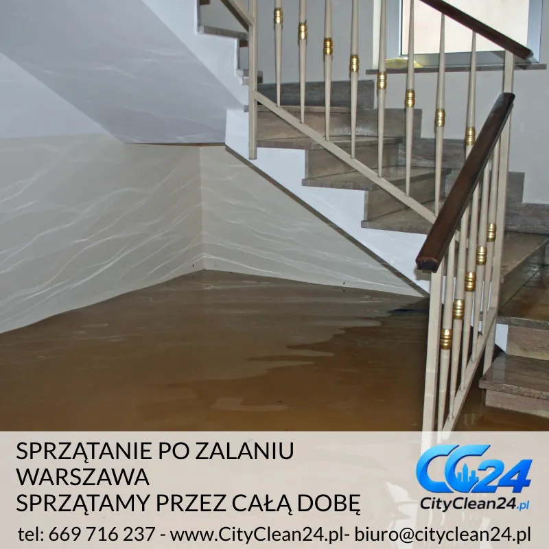 sprzątanie po zalaniu warszawa